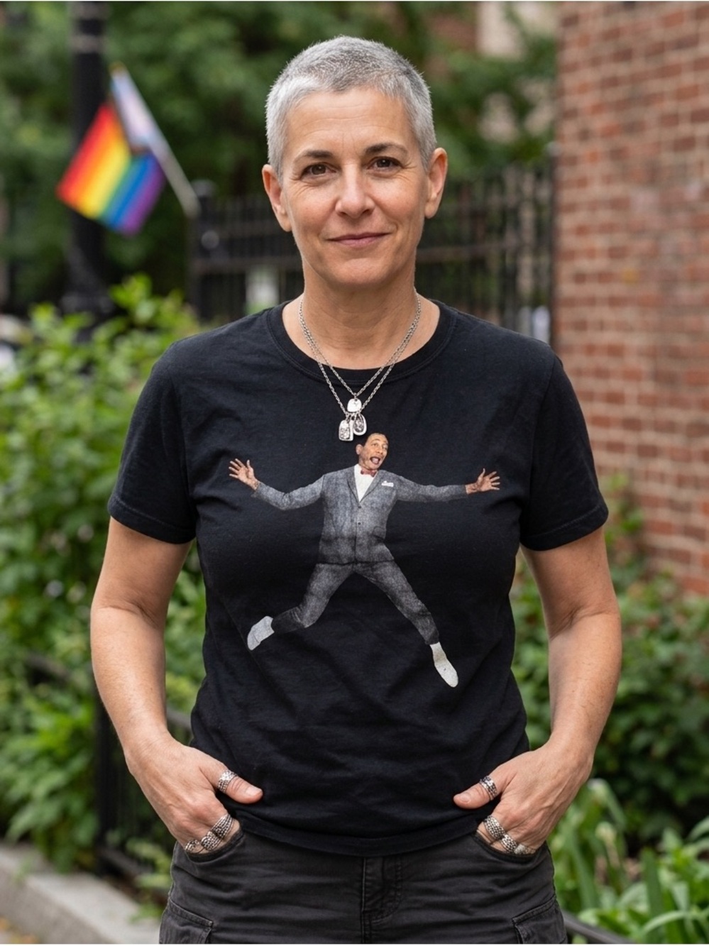 Pee-Wee Black Graphic Men’s T-Shirt XXL